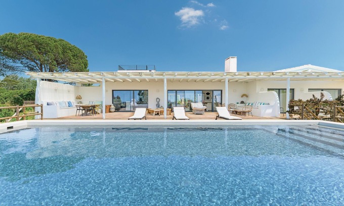 Melides Villa | Villa 'Monte Da Torre' avec vue sur mer, Wi-Fi et climatisation