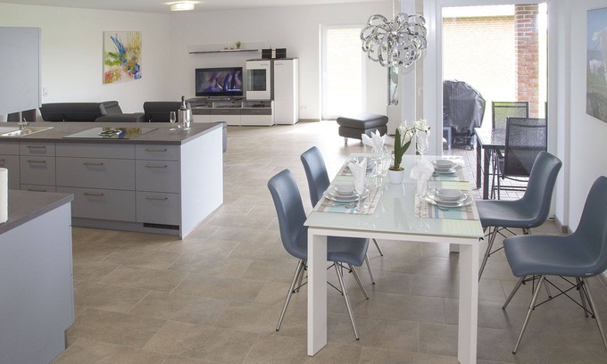 Krummhoern Maison | Villa Nordsee - nouveau bungalow exclusif près de Greetsiel, WiFi gratuit