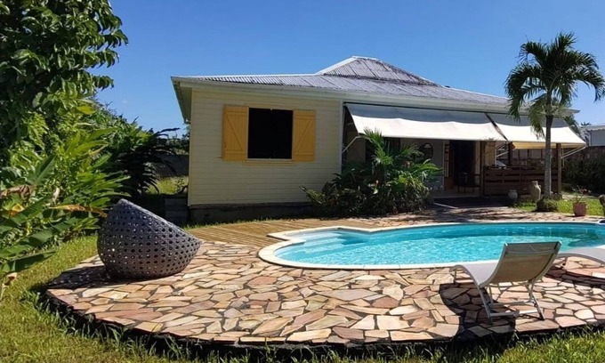 Lamentin Villa | Villa Pamaj, piscine et vue montagne au coeur de l'île