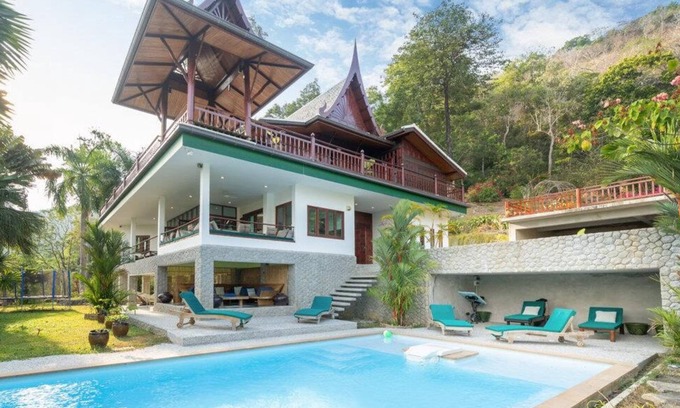 Rawai Villa | Villa Piscine Privée 5/6 CH 10/12 P Parc Tropical, Près de Plage Naï Harn