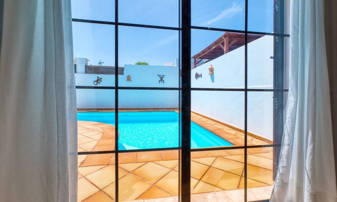 Playa del Cable Maison | Villa Rosa piscine privée, air conditionné