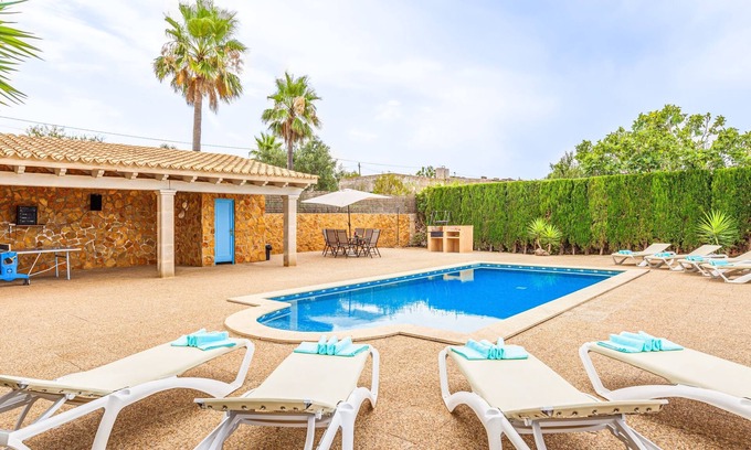 Portol Villa | Villa Sa Tanca avec vue sur la mer, vue sur les montagnes, Wi-Fi, piscine et jardin ;