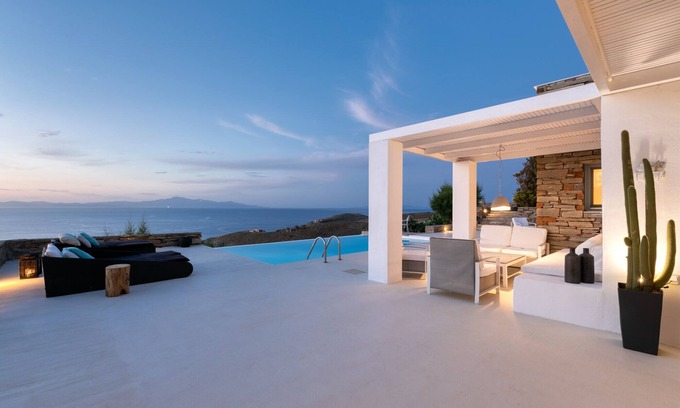 Kea Villa | Villa de luxe privée piscine à débordement, vues à couper le souffle, calme