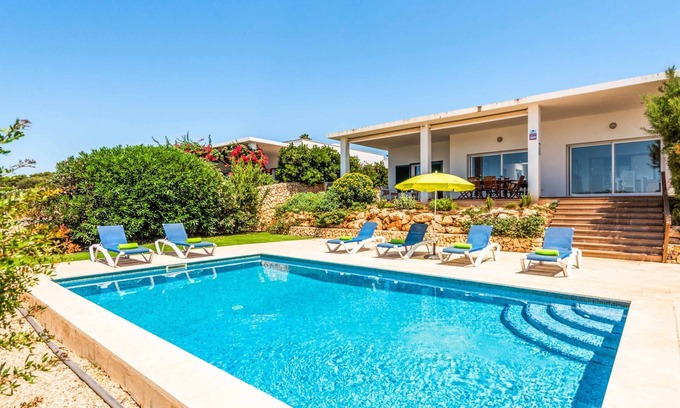 Sant Lluis Villa | Villa Satalaia - villa individuelle avec piscine privée, Wi-Fi et climatisation - près de la plage