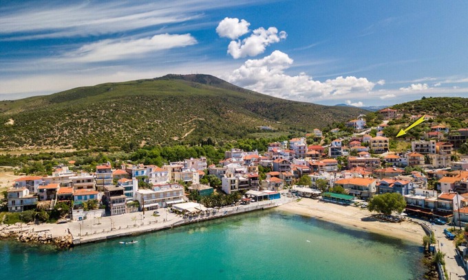 Skala Marion Villa | Villa Smaro! De bonnes vacances dans une villa avec une belle vue sur la mer Égée!