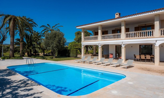 Marratxi Villa | Villa 'Spectacular In Mallorca' avec vue sur les montagnes, Wi-Fi et climatisation