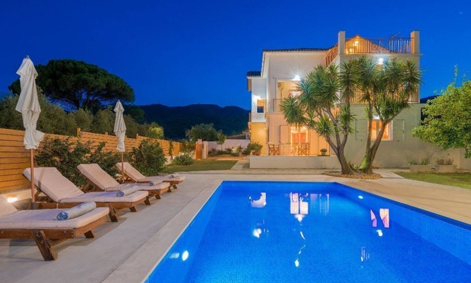 Langadhakia Villa | Villa avec piscine privée et 4 chambres