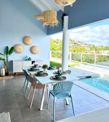La Colline Villa | Villa Téloam- Charmante villa avec piscine et vue mer