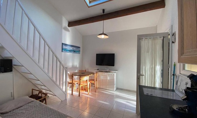 Port Leucate Villa | Villa T2, 6 pers avec Terrasse & Clim, Proche Plage à Port Leucate - FR-1-81-576
