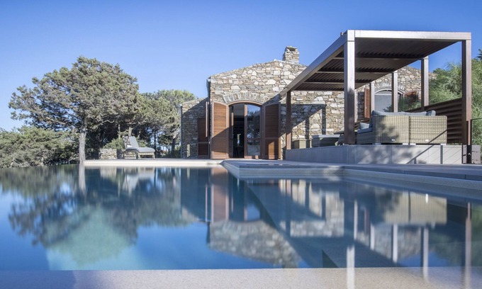 La Pelosa Villa | Villa Tellus - villa de luxe calme, piscine privée, vue imprenable, à 5 min de la plage
