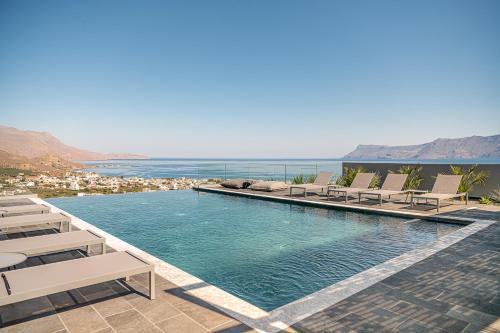 Kissamos Villa | Villa Thealon I New luxury villa with sea view and private infinity pool
