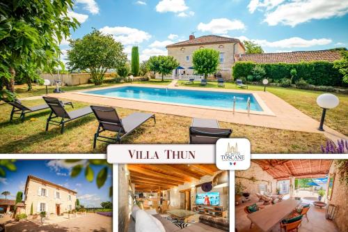 La Celle-sous-Gouzon Maison | Villa Thun - Piscine - Maison de caractère au milieu des vignes