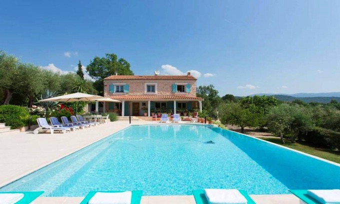 Saint-Cezaire-sur-Siagne Villa | VILLA ALEXANDRA, VUE PANORAMIQUE MER AVEC GRANDE PISCINE, CLIMATISÉE.