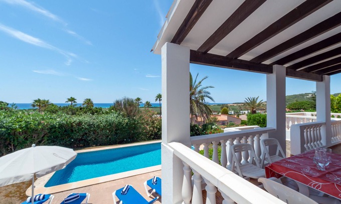 Sant Jaume Mediterrani Villa | Newly refurbished and now with Air conditioning 3 bedrooms 2 bathrooms Sea views