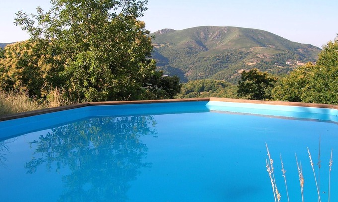 Saint-Julien-du-Gua Maison | Villa avec piscine privée, vue superbe