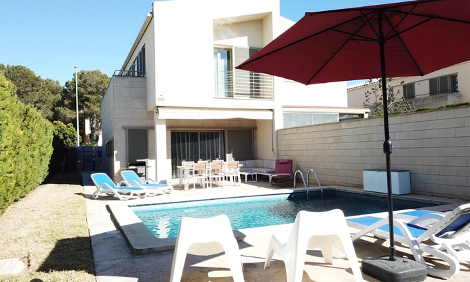 Puig de Ros Villa | VILLA CARPEDIEM- Belle maison avec jardin et piscine privée à Puig de Ros. 3 chambres, BBQ-79469 - WiFi gratuit