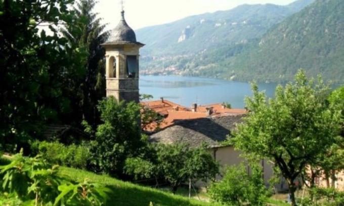 Pettenasco Maison | Casa Silvana avec grand jardin panoramique et vue superbe sur le lac d'Orta