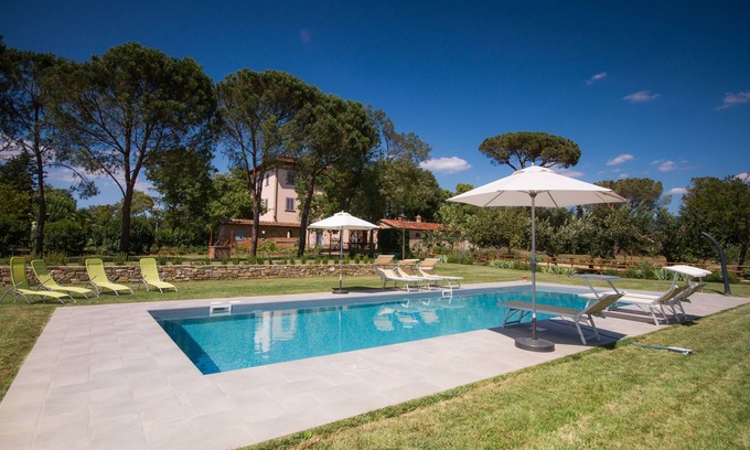 Le Piazze Villa | Villa avec piscine, 7 chambres, dans la campagne toscane entre Cortona et Arezzo