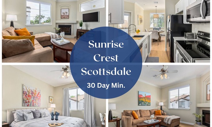 Cavalier Vista Maison | Scottsdale Townhouse Walk Partout. Garage. Séjour minimum de 30 nuits!