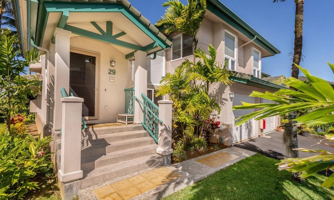 Kaiulani Copropriété | Maison de ville de luxe sur le parcours de golf Prince-Escapade hawaïenne confortable
