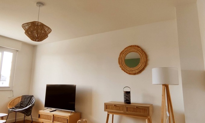 Saumur Appartement | Violettes Blanches ★ Cosy★ Parking privé ★ TV ★ WiFi