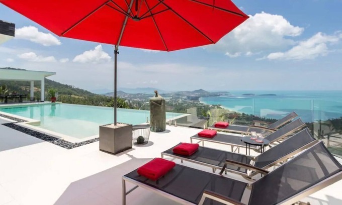 Chaweng City Center Villa | Vista Azul 5BR vue panoramique sur la mer Chaweng
