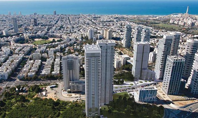 Park Tzameret Appartement | Vital W Tower Tel Aviv-4 Bedrooms 35 floor
