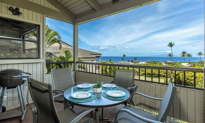 Wailea Copropriété | Wailea Ekolu 804 | 1BD/2BA | Ocean Views | Prime Wailea Location