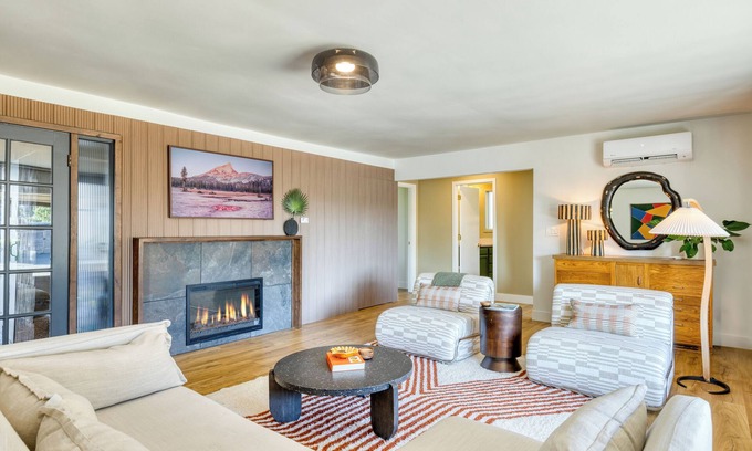 Manzanita Maison | Walk to Beach & Shops | Fireplace, Patio Dining & Firepit at Manzanita Ave.