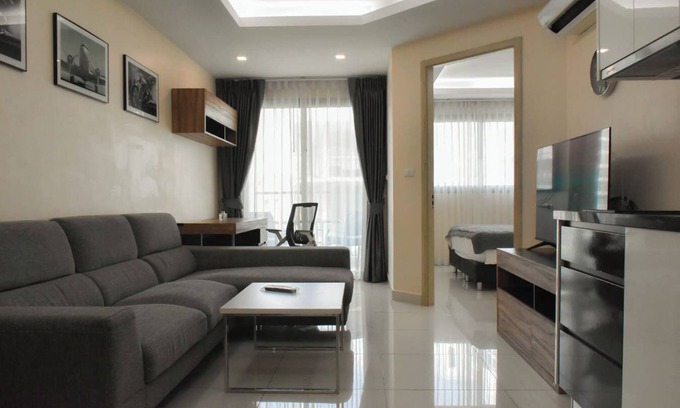 Jomtien Copropriété | Parc aquatique Appartement familial avec vue sur la piscine ★★★★★