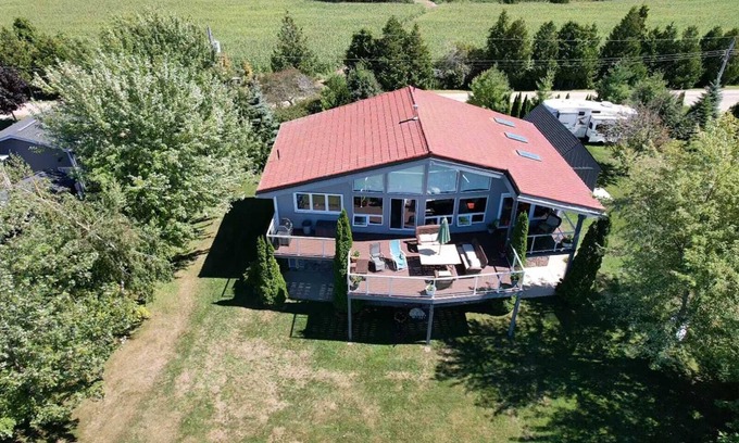 Ashfield-Colborne-Wawanosh Cottage | Waterfront cottage LakeHuron pool/Hotub/pets/outshower private beach 2-18 people