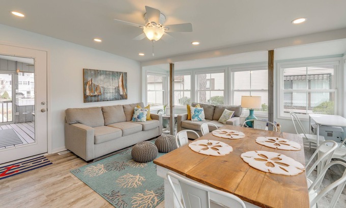 Ocean Pines Cottage | Waterfront Cottage w/ Private Dock in Ocean Pines!