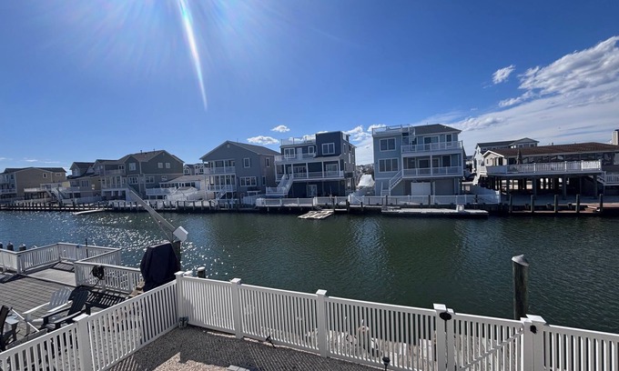 Beach Haven West Maison | Waterfront Family Retreat w/ Dock, Kayaks & Beach Passes- 10 Mins to LBI Beaches