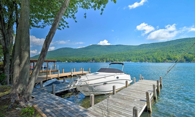 Cleverdale Maison | Waterfront Home on Lake George w/ Boat Dock!