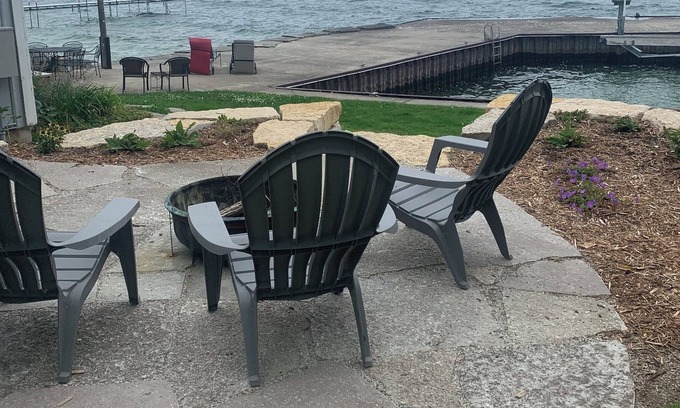 Gills Rock Maison | Waterfront Home with private pier, harbor and beach on Garrett Bay