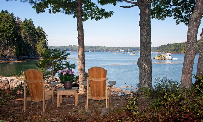 Sebascodegan Island Maison | Bord de l'eau privé situé sur 5 acres péninsule avec Dock et d'amarrage