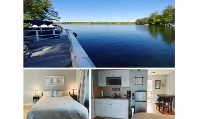 Winnisquam Copropriété | Waterfront Studio-King bed, Kitchen, Private Porch