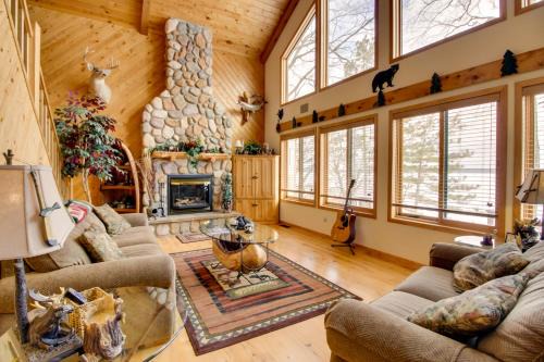 Waubun Maison | Waubun Lake Cabin with Private Dock and Fire Pit!