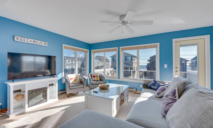 Wells Beach Maison | Wells Beach House w/ Ocean-View Deck