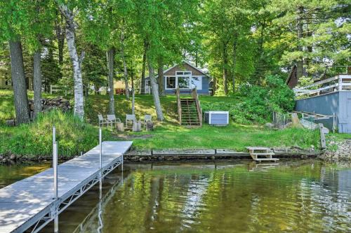 Weyauwega Maison | White Lake Home with Patio, Fire Pit, Boat Dock!