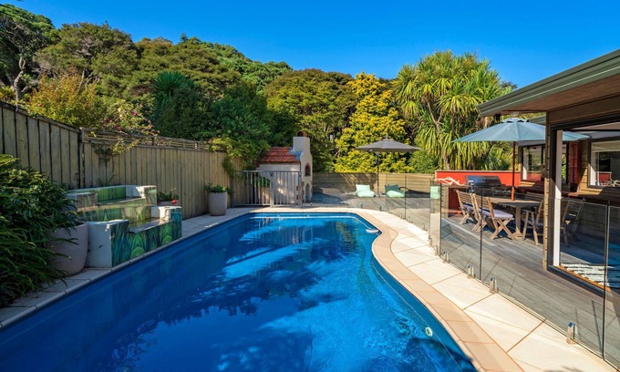 Whitianga Maison | Maison Whitianga avec vue imprenable et piscine