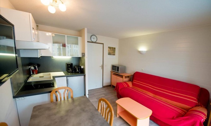 Allevard Appartement | Wifi, terrasse, parking, télévision, casier à ski, 29m², Le Collet d'Allevard