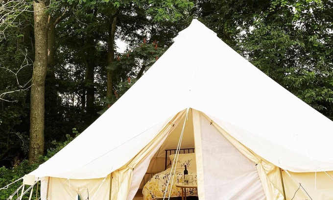 Lodi Location De VR | Vue sur la campagne-King-Tente-Salle de bain privée séparée-Rose Tent