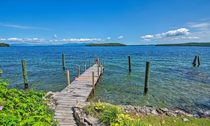West Alton Maison | Winnipesaukee Lakefront Home with Dock & Views!