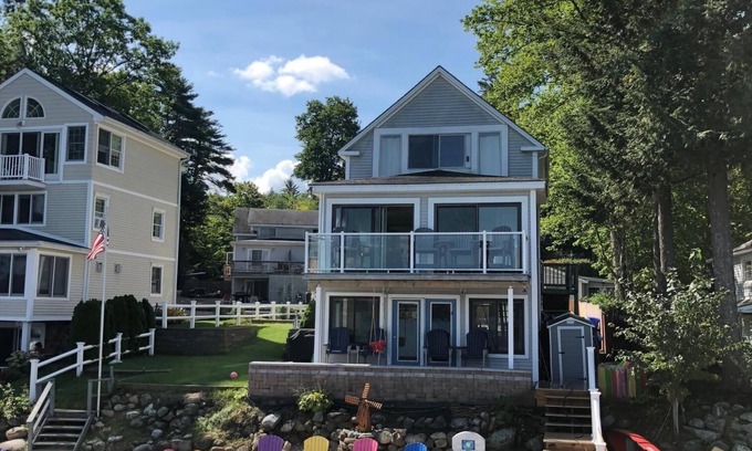 Gilford Maison | Maison de vacances de Winnipesaukee pour toute la famille avec plage privée et quai