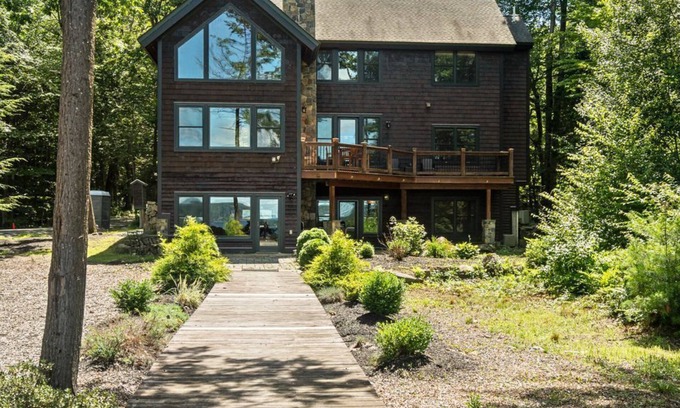 Alton Bay Maison | Winnipesaukee Waterfront Adirondack Home with Dock