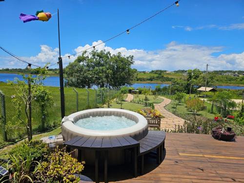 Arroio do Rosa Chalet De Ski | Wiri House na beira da Lagoa Doce