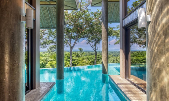 Tarcoles Maison | Magnifique maison acceptant les chiens entourée de nature avec vue sur l'océan et piscine privée