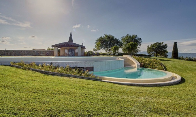 Arezzo Villa | Maison de vacances privée avec climatisation, WIFI, piscine privée, TV, patio, vue panoramique