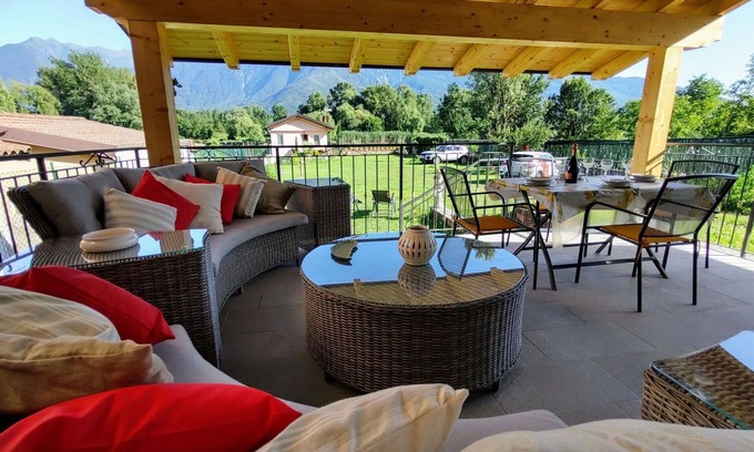 Prati Meriggi Villa | Belle maison de vacances privée pour 7 personnes avec climatisation, WIFI et terrasse